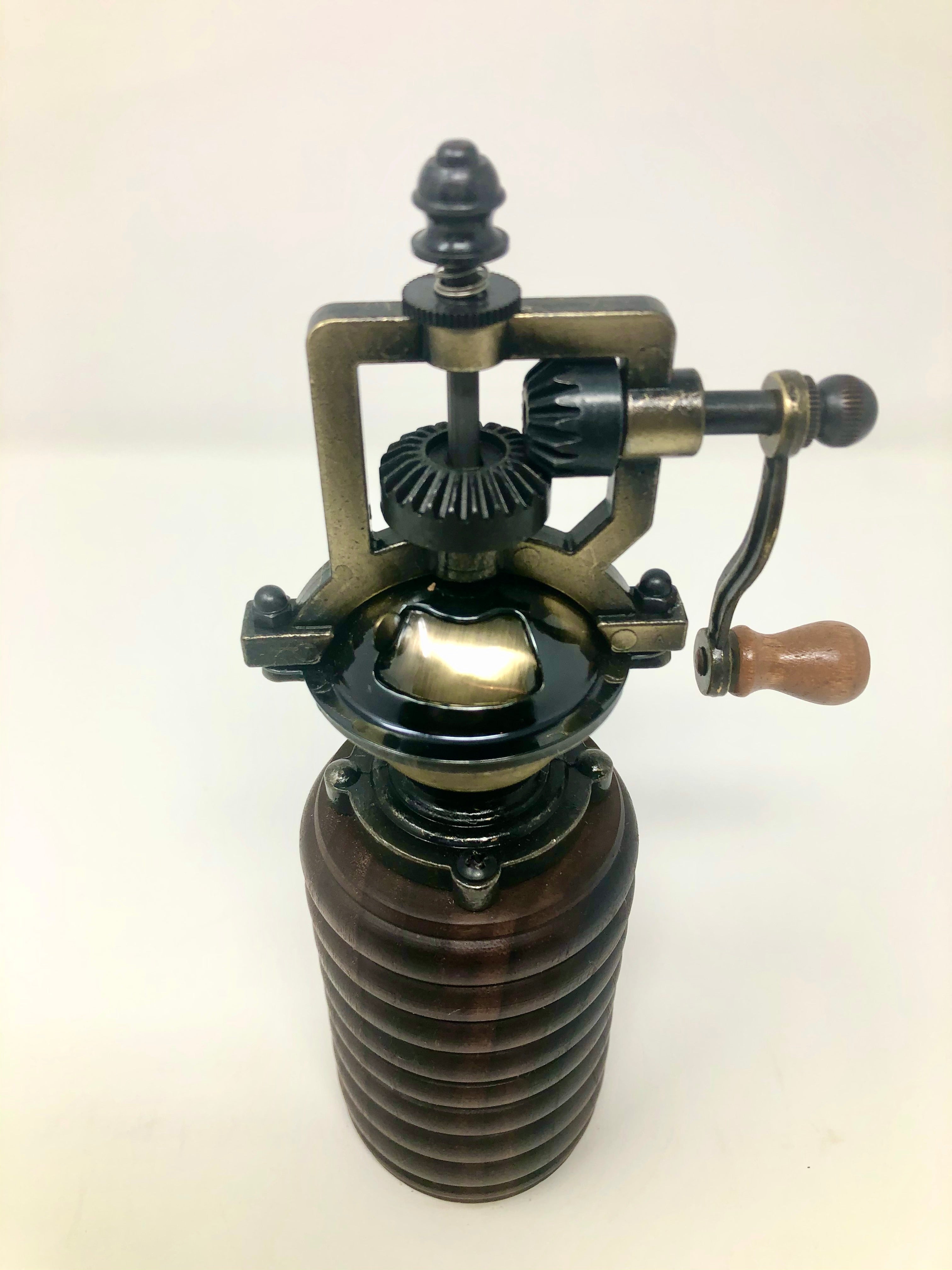 Antique-style Brass Pepper Mill